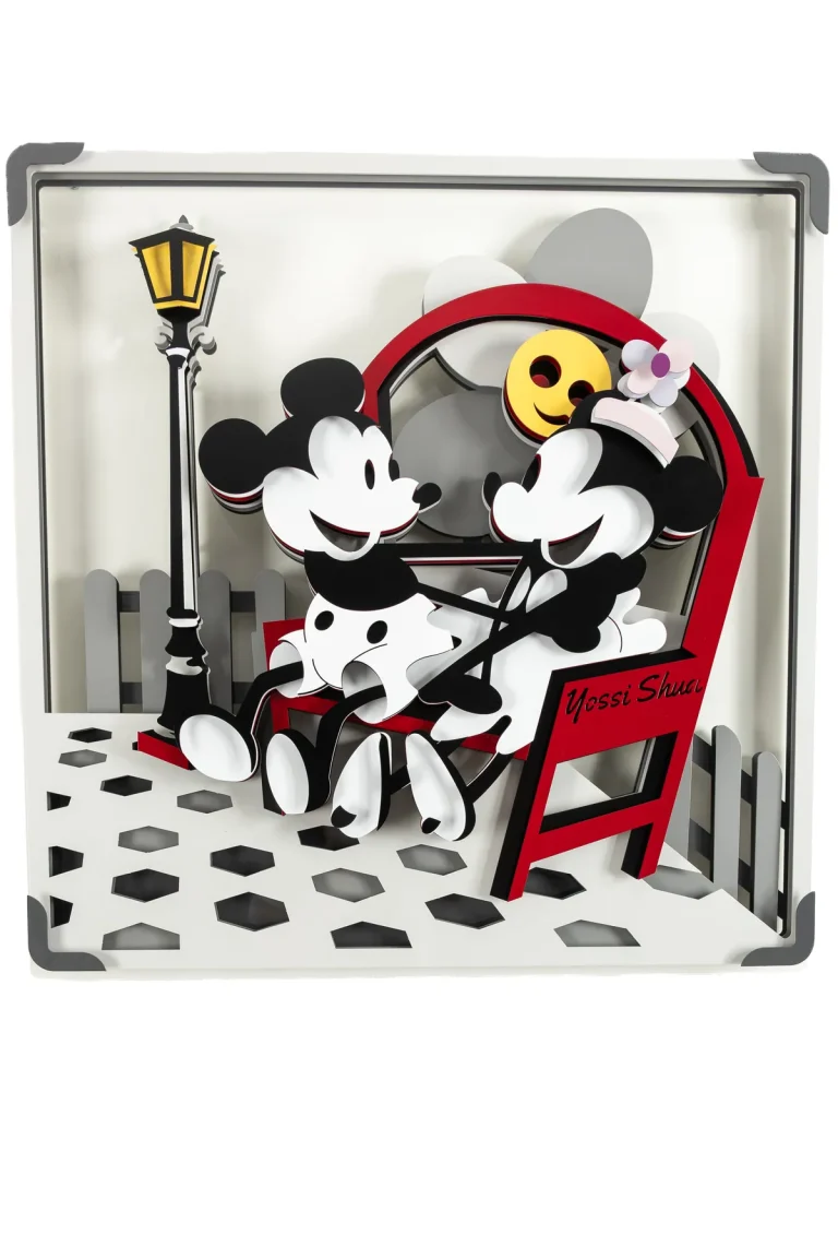 Mickey & Minnie in Paris by Yossi Shua
